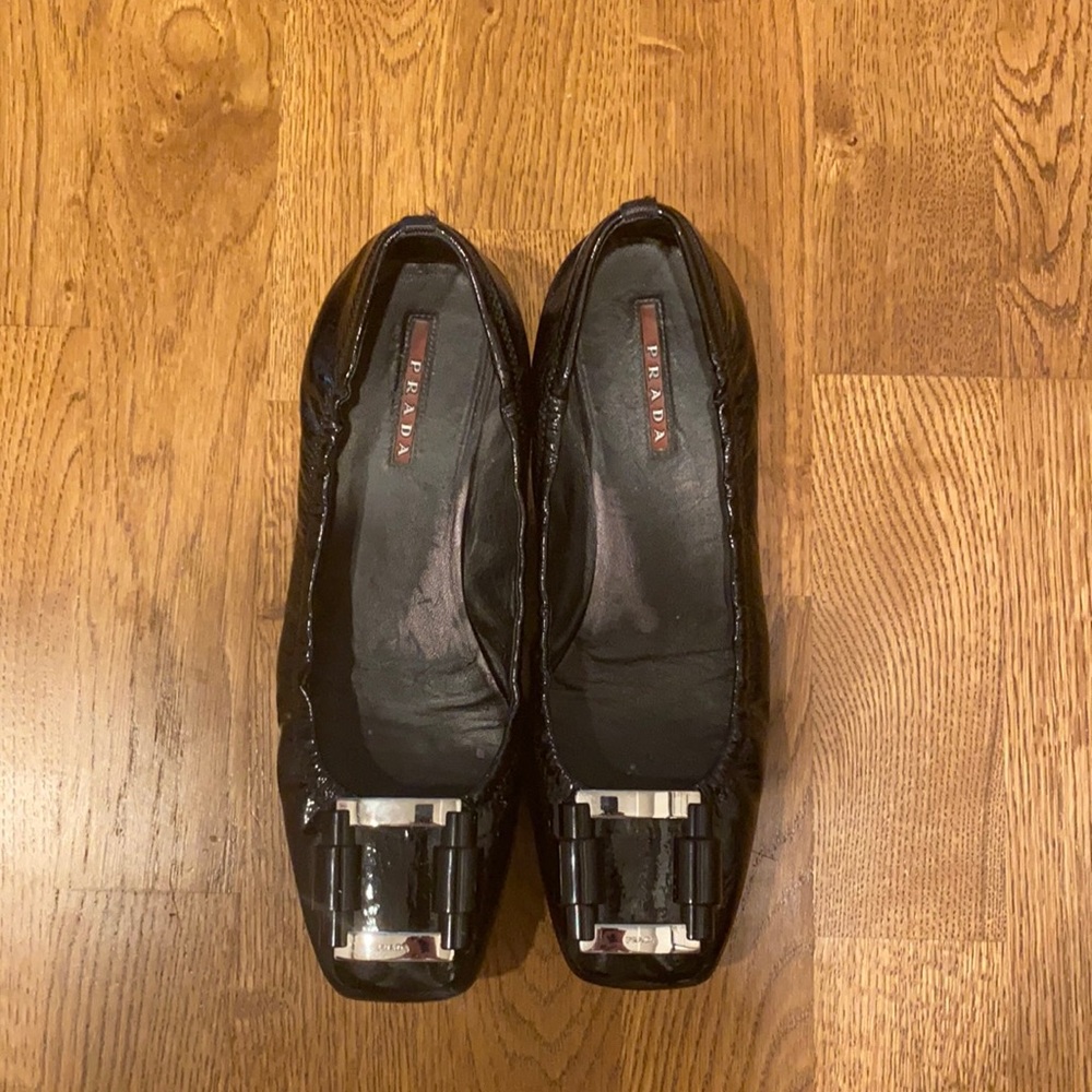 Prada patent leather flats!